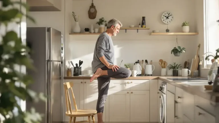 Verbeter uw mobiliteit met deze staande routine die het verschil maakt zonder dat u op de grond hoeft te liggen